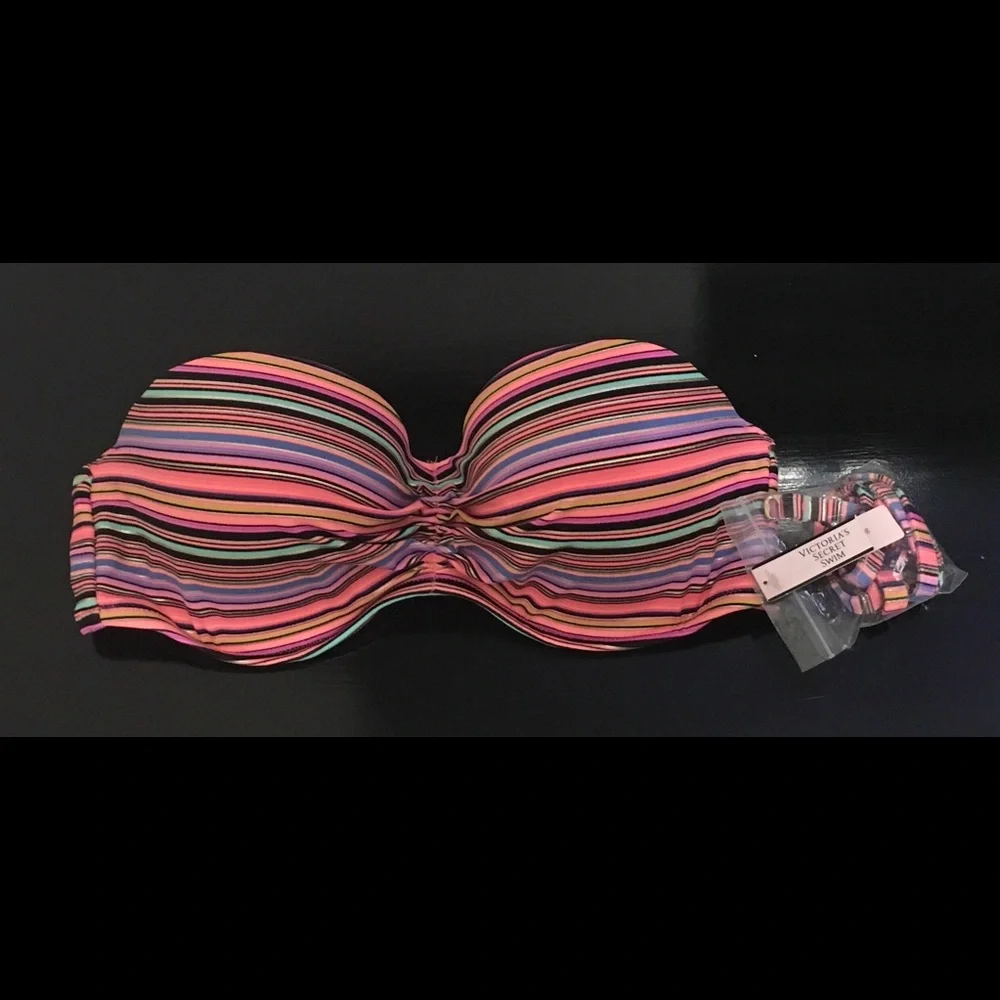 Victoria's Secret strapless swimsuit top flirt bandeau bikini  new with tags